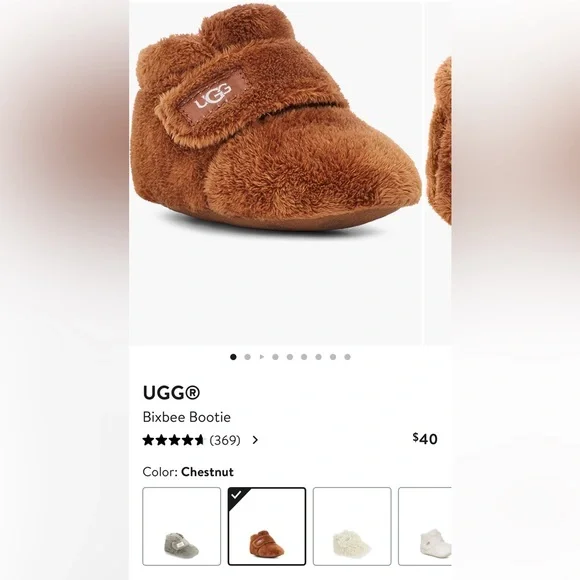 UGG Bixbee Baby Bootie Chestnut Brown 0/1 - Picture 4 of 5